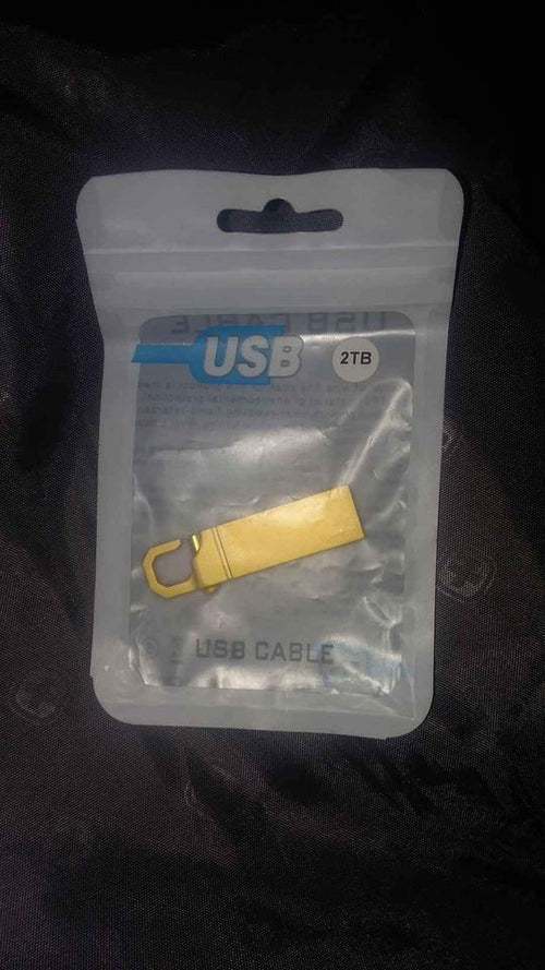 2TB USB 3.0 2TB 24 Gold Plated USB Flash Drives, a Large Capacity File Storage Drive [USB] Removable Media USB 2TB Flash Drives 2TB for Windows, Linux, Android