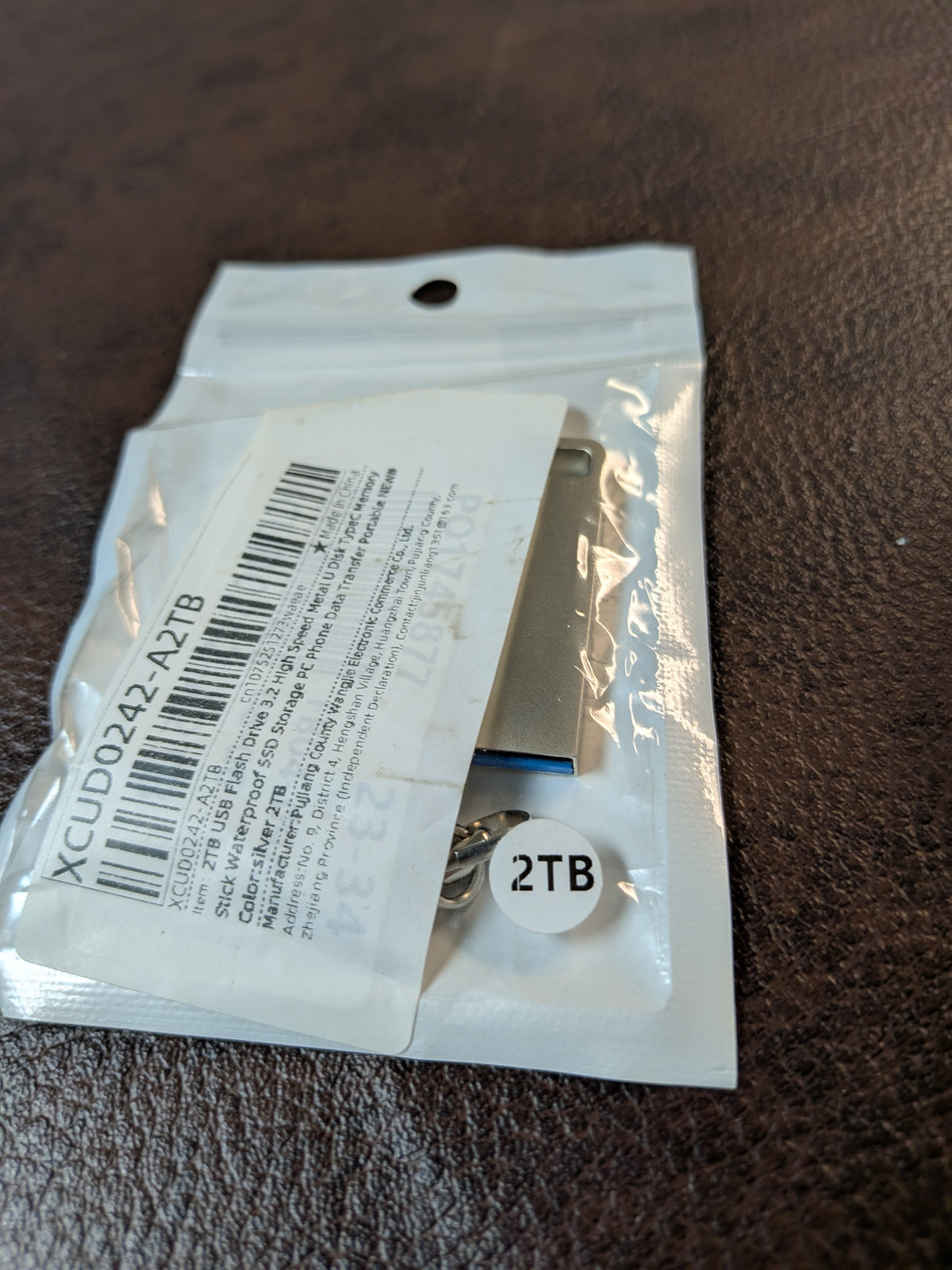 2TB USB 3.0 Silver Flash Drive