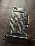 Protronix PCIe x4 to Dual M.2. MVMe Slot Adapter Card