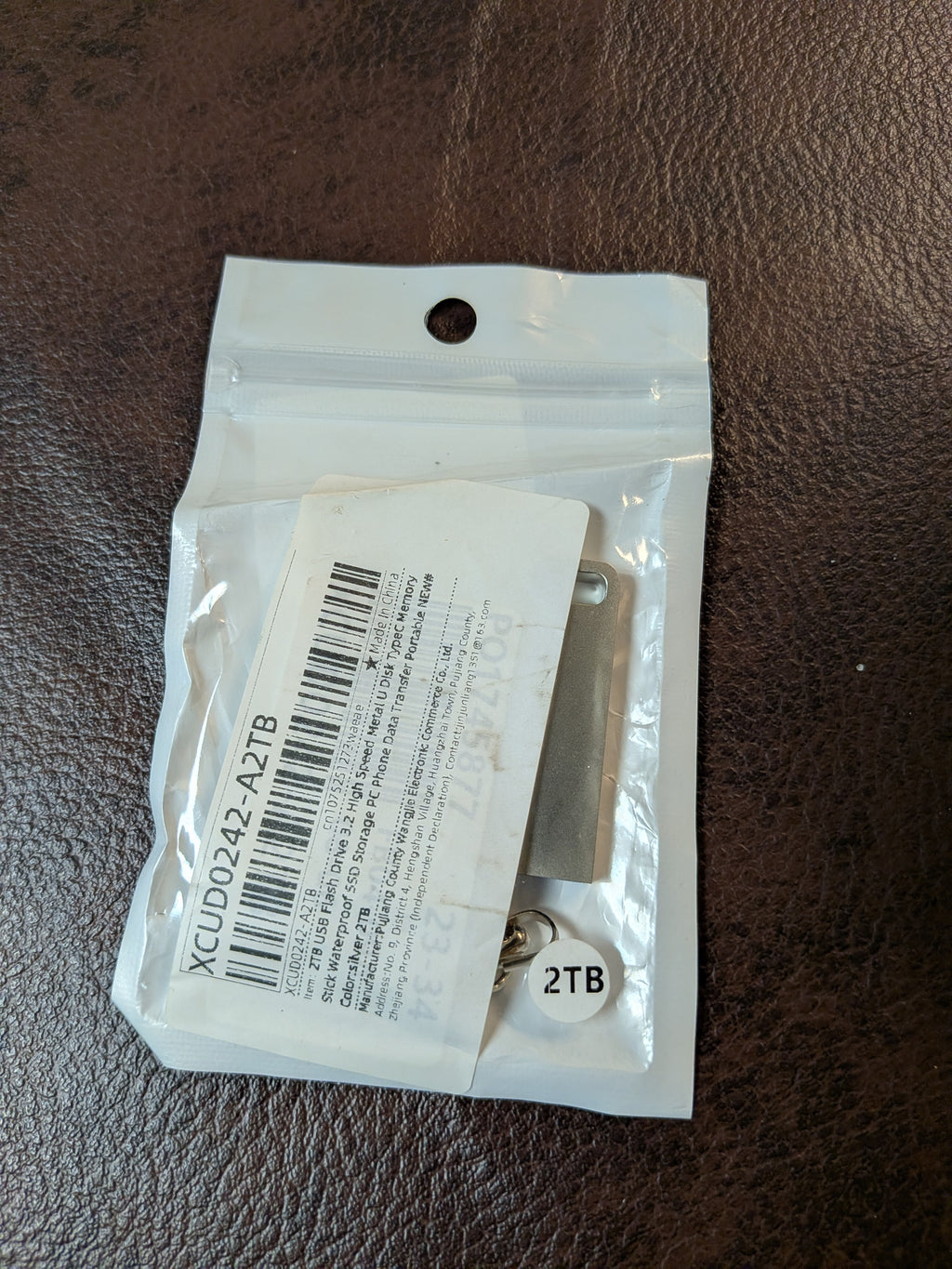 2TB USB 3.0 Silver Flash Drive