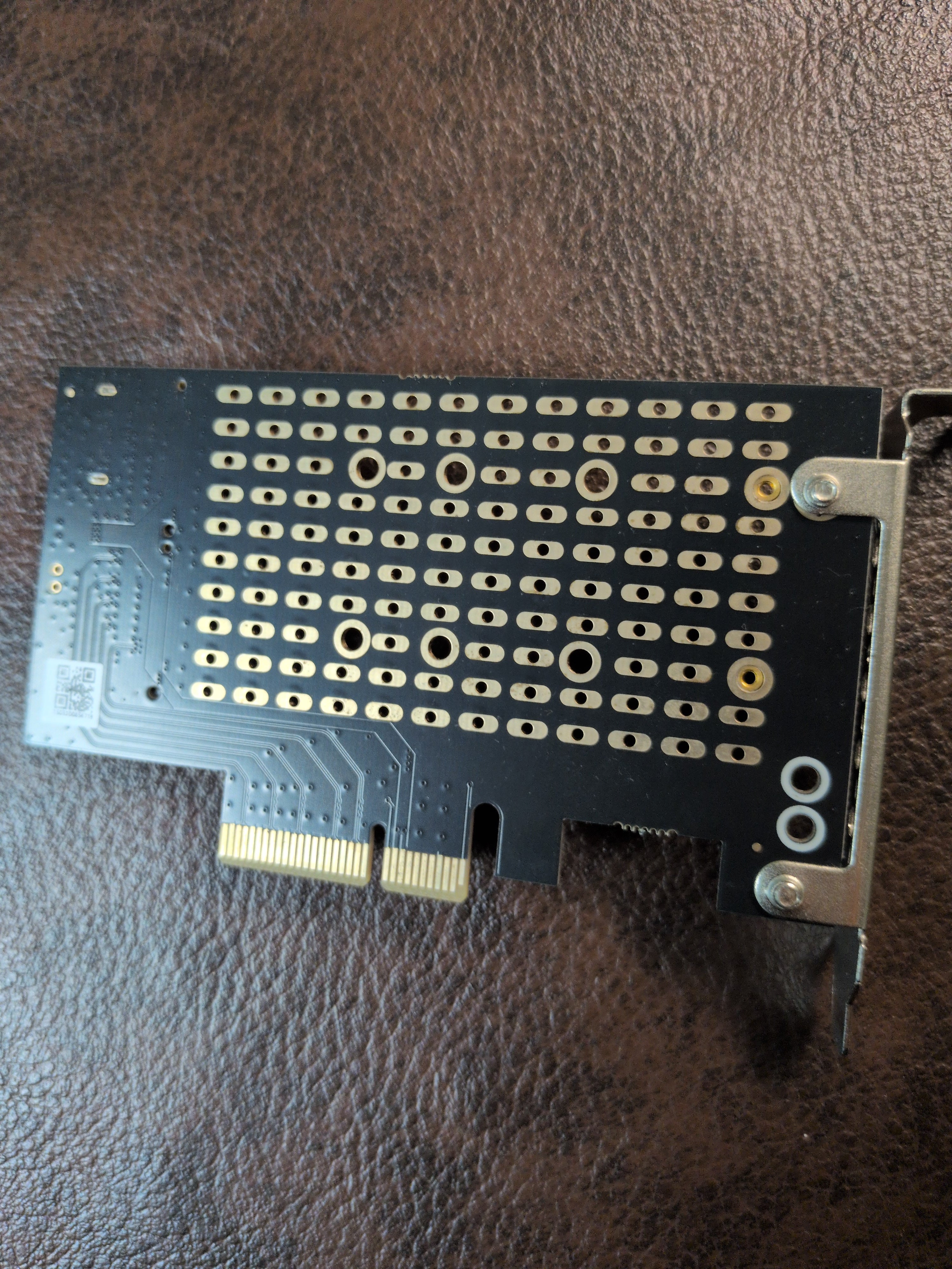 Protronix PCIe x4 to Dual M.2. MVMe Slot Adapter Card